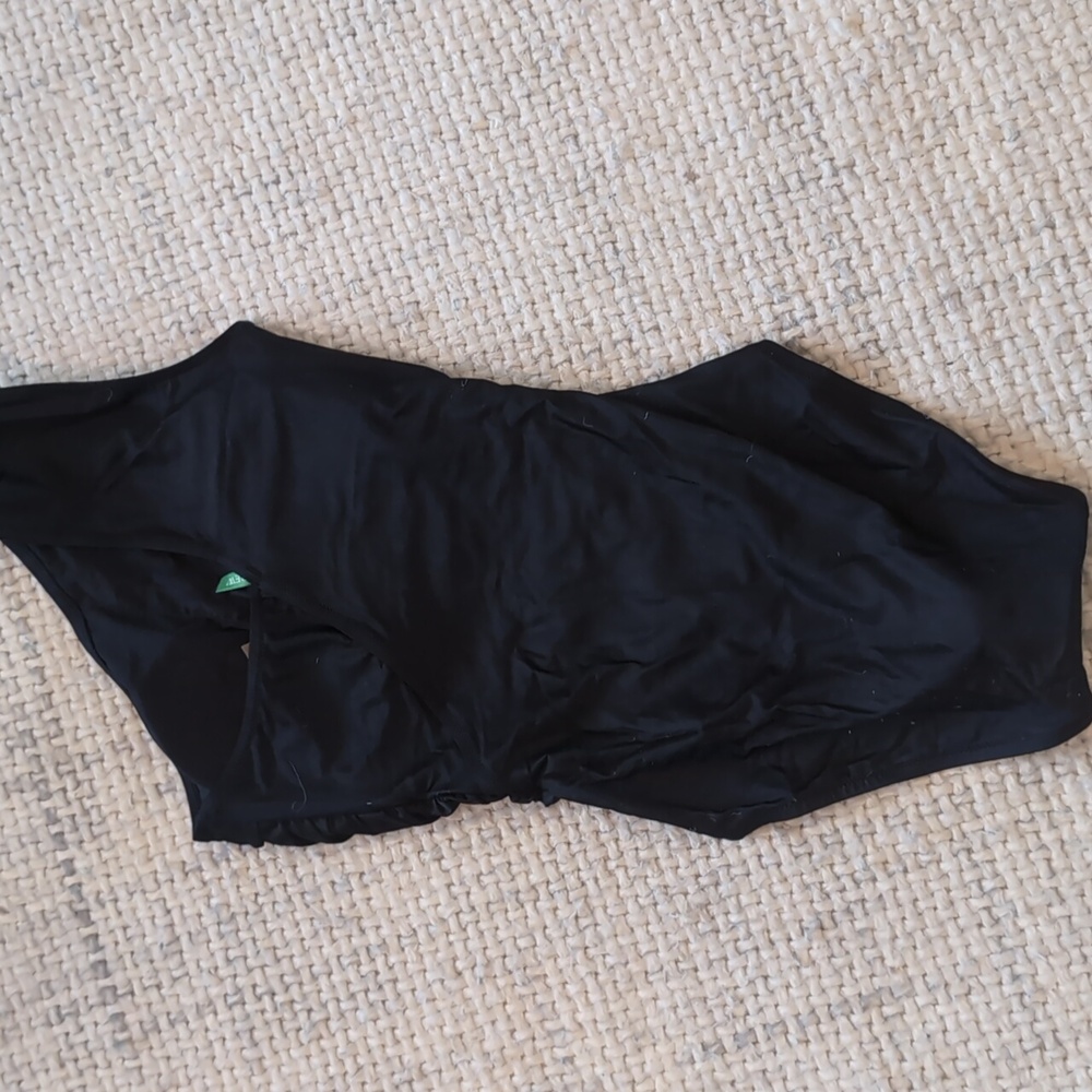 NWT J. Crew ruched one shoulder swimsuit - Picture 4 of 4